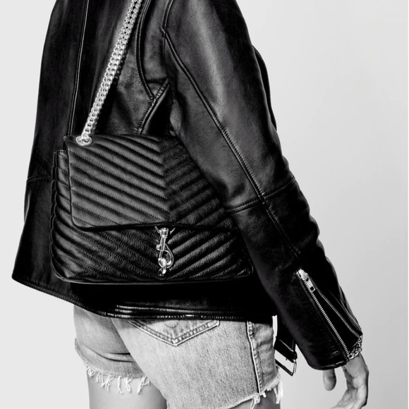 Rebecca Minkoff “Edie” leather should bag with gold hardware - Picture 5 of 7